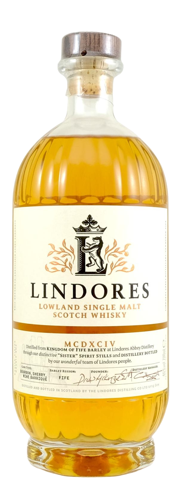 Lindores Abbey Single Malt Scotch Whisky MCDXCIV